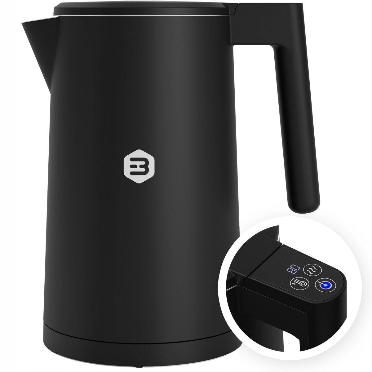 Rýchlovarná kanvica Balter Home WK-5-BT 2200 W 1,7 l čierna